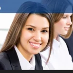Smiling professionals in a business meeting representing Culver Careers' expertise in sales and marketing recruitment.